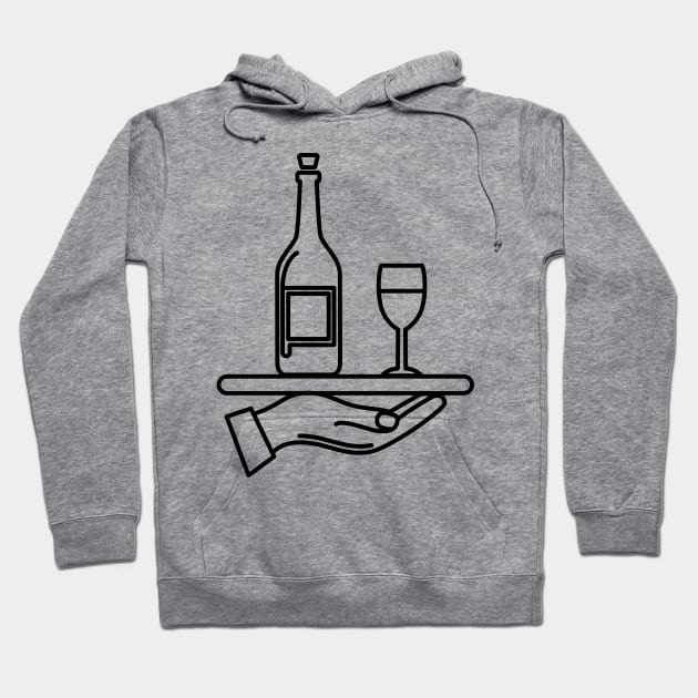 Wine Serving Hoodie by SWON Design